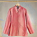 Iridescent Pink Thai Silk Jacket