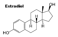 Estradiol chemicdal structure