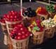 Baskets of Produce at Farmers