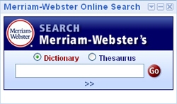 Merriam-Webster Online Search