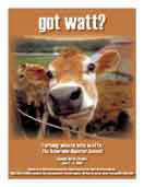 cow with "got watt" text
