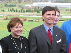 Agriculture Secretary Ann M. Veneman and Maryland Governor Robert L. Ehrlich on Earth Day