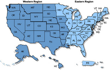 Map of the United States