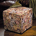 Curious Cats Tapestry Ottoman