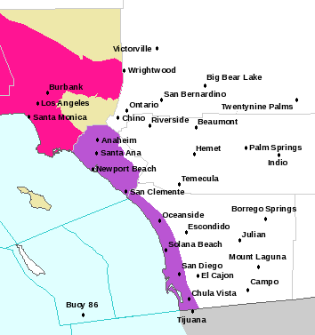 Map of Forecast Area