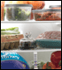 Various foods in refrigerator