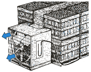 [ Pallet-mounted Forced-air Cooling Fan ]