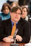 Vince Meldrum, Senior Fellow at Earth Force, Inc., delivers testimony during a public board meeting on February 4, 2008.  The meeting was held at the Corporation's Washington, DC headquarters.
