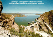 Picture of Coolidge Dam on the Gila River near Winkelman Arizona