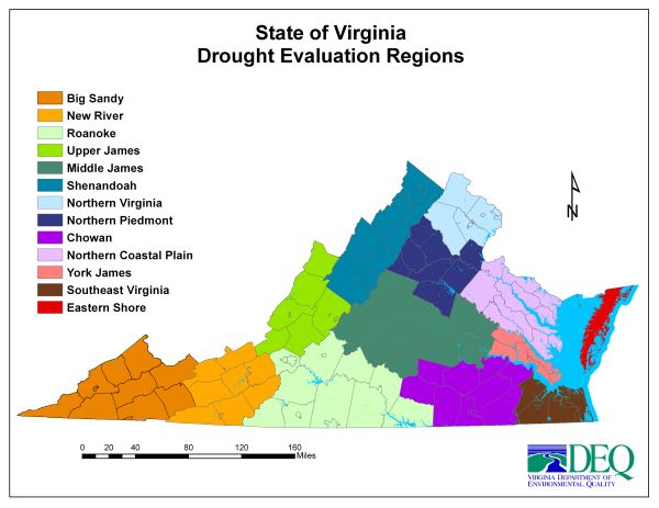 Drought evaluation regions