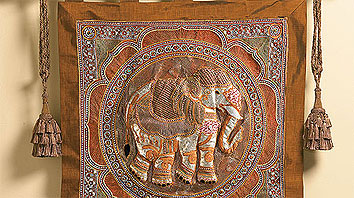 Silk Elephant Tapestry