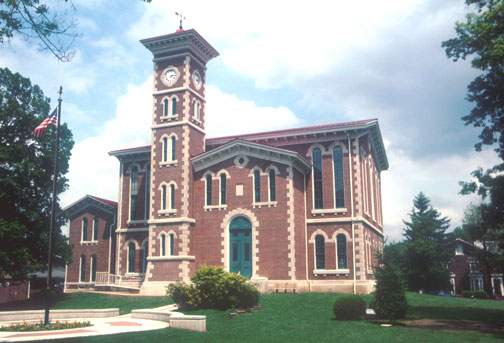 Photo: Jennings courthouse.  Source: ERS county courthouse photos by Calvin L. Beale