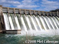 It rained so much that all flood gates were opened at Norfork Dam (Baxter County) on 04/10/2008.