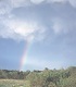 Clouds and rainbow