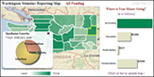 Thumbnail image of county-by-county map of recovery funding
