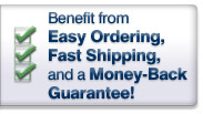Offering Easy Ordering, Fast Shipping, and a Money-Back Guarantee!