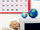 Education: Classroom calendar and computer: (c) Martin Poole/Getty Images