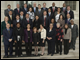 Secretary Arne Duncan (center rear) with representatives of the member districts of the Council of the Great City Schools in front of the White House.