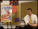 Secretary of Education Arne Duncan discusses Todd Parr's book 'Reading Makes You Feel Good' with Everybody Wins DC literacy program students at Amidon-Bowen Elementary School in Washington, D.C., on March 18, 2009.