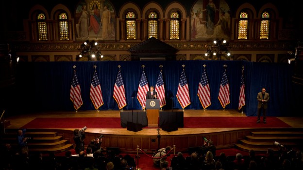 The President speaks at Georgetown University