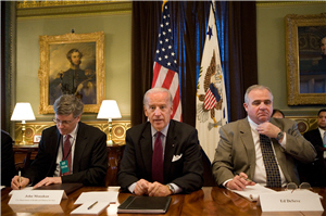Vice President Joseph Biden announcing the release of funds for the Senior Nutrition Programs.