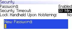 Changing Blackberry Password