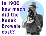 In 1900 how much did the Kodak Brownie cost?