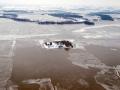 Aerial of flooded area in Minnesota
