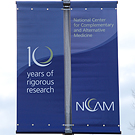 NCCAM's 10th anniversary banners: 10 years of rigorous research