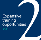 Expansive training opportunities