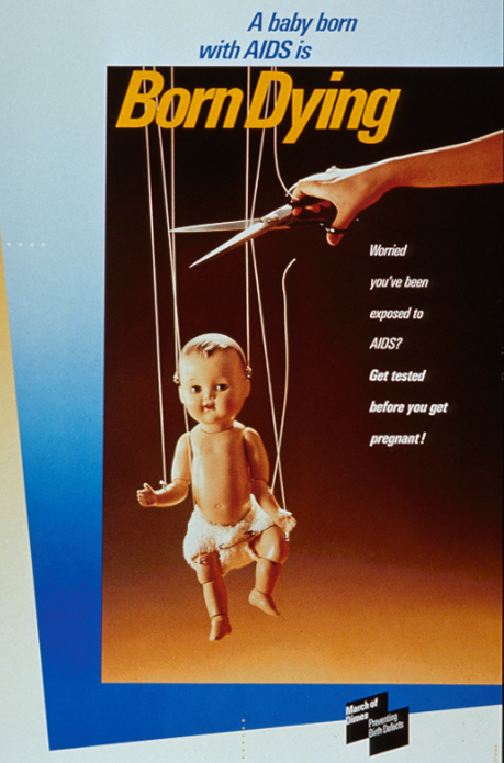 A Baby Born with AIDs in Born Dying Poster