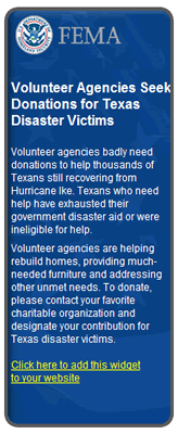 Volunteer Agencies Seek Donations for Texas Disaster Victims