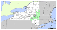 Map of Declared Counties for Disaster 1827