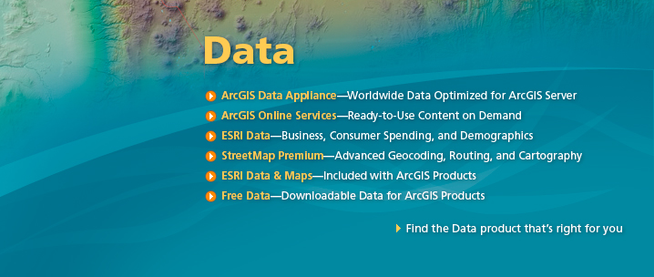 GIS Data Product Offerings