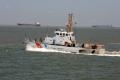 US Coast Guard patrols inter coastal waterway in Texas