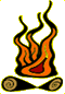 Icon of a campfire