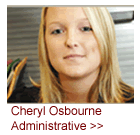 Cheryl Osborne, Administrative Tech
