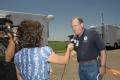 FEMA's Don Jacks being interviwed by a local TV station in  Texas