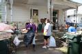 Residents clean up after flooding in Iowa