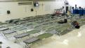 Red Cross shelter with empty cots in North Dakota