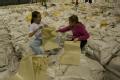 Children helping with sand bags in Fargo, North Dakota
