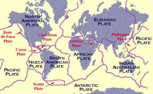 Map of Plate Tectonics