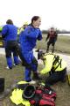 Members of the Missouri Emergency Response Service team prepare in Missouri