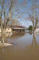 Flooded rural area in Missouri