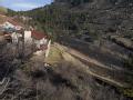 Burned area of Boulder, Colorado with unburned homes