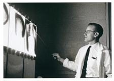 [Victor McKusick discussing chest x-rays]. [ca. 1960s].