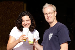 Staff Scientist Gary Bird, Ph.D., and Biologist Becky Boyles