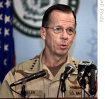 Chairman of the US Joint Chiefs of Staff Adm. Mike Mullen, (file photo)