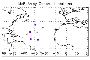 Map of the MAR Array General Locations