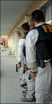 Photo of agents training at hogan's alley.